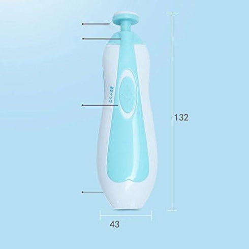 Leoie Trimmer Set Battery Operated Baby Nail File Tools, Electric Safe Nail Clipper for Newborn Toddler Toes