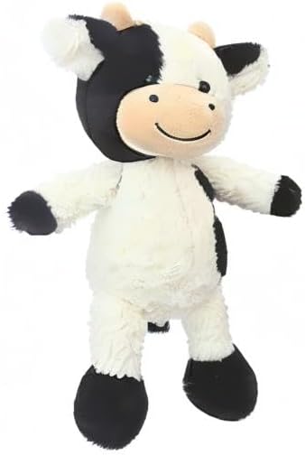 CHELEI2019 11.8" Cow Stuffed Animals - Soft Cuddly Cow Plush Stuffed Animal Toy for Kids