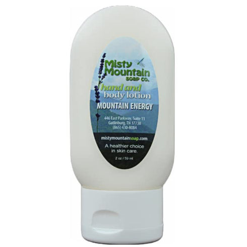 Misty Mountain Soap Co. Mountain Energy Hand and Body Lotion 2 oz. - Handmade by