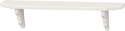White Dollhouse Wall Shelf, 1/12 Scale Miniature Dollhouse Storage Shelf for Kitchen Scene Furniture