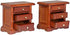 Wooden Dollhouse Night Stands Set of 2, Bedside Tables, Dolls House Furniture, 1/12 scale
