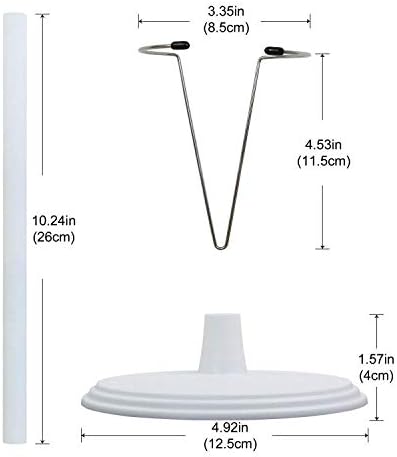 ZITA ELEMENT 2 Pcs Adjustable Doll Stand Support Base for 14-18 Inch Dolls - White Doll Holder