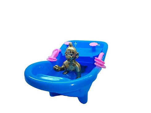 Generic Pack 1 0-5) Divine-Interiors Bathtub for Laddu Gopal ji of Multicolour(Size no