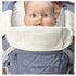 Bebamour Drool and Teething Reversible Cotton Pad - Baby Carrier White Drool Bib for Boys & Girls