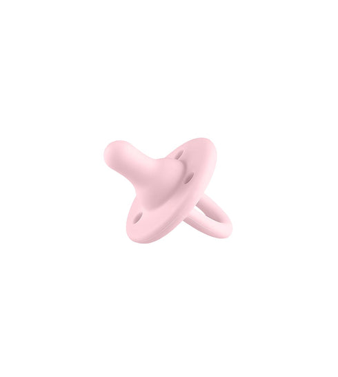 Lee Lee + Me 2-Pack 100% 0-18 Lee Lee and Me Newborn Pacifier - Powder & Blush - Medical Grade Silicone Paci