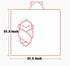 Mineweii (K,31.531.5 Inch) Hooded Baby Towel - Coral Velvet Fleece Soft Bath Towel - Unisex Ultra Absorbent,Natural