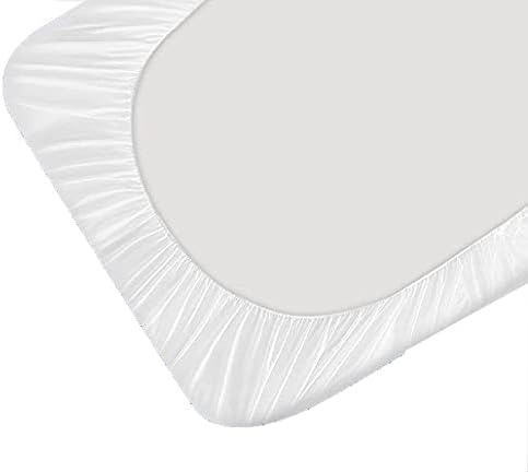 SHEETWORLD.COM 100% 28 52 SheetWorld Waterproof Fitted Crib and Toddler Mattress Protector Pad Cover, Bamboo Jacquard