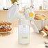 6oz COMI Wide Neck Glass Breastmilk Collection n Storage Bottle, with Screw Ring Sealing Disk; Re-markable Sealing
