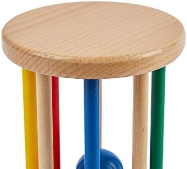 Tiger Montessori 6-12 Spinning Drum Toy Play Kit for Months Infant,Wooden Spinning Rainbow Baby Toys, Learning