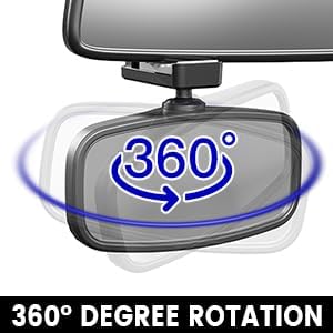 KERHAND 360-Degree 14"-22") (2 Pack) Baby Car Mirror for Rear-Facing Seats,Kids Safety Mirrors with Tool-Free