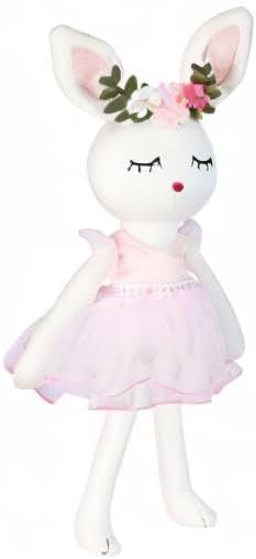 Ballerina Doll Easter Stuffed Animal Bunny Plush Animal Doll, Plush Rabbit Toy Bunnys Stuffed Animals for Girls Easter