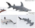Solid Sea Animals Educational Toys - Simulation Ocean Shark Sea Creature Toy for Kids and Toddlers (Hammerhead Shark)