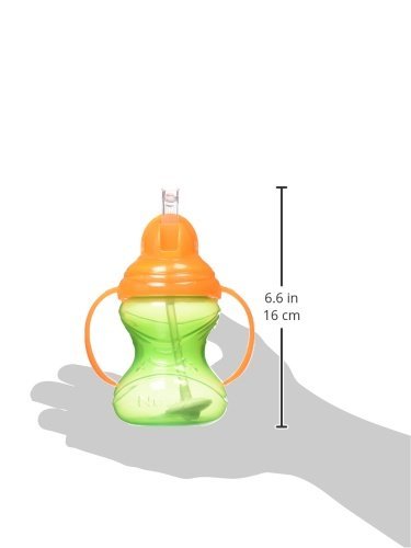 Nuby No-Spill Clik-It Cup with 360 Straw, 8 Ounce, Multicolor, Colors May Vary