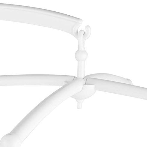 68cm White Crib Mobile Holder for Newborns and Infants, Universal Baby Crib Mobile Arm Bracket with ABS Material
