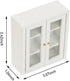 1:12 Dollhouse Wall Cabinet Wooden Miniature Cupboard Scale Kitchen Furniture Dollhouse Hanging Cabinet Display Shelf
