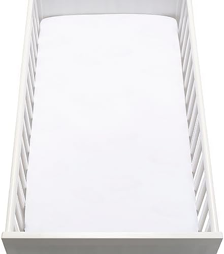 (2-Pack) Newton Baby Fitted Crib Sheet - Ultra Breathable and Soft, Organic Cotton, Fits All Standard Cribs, Plain