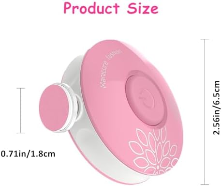 Trimmer Set 2-Pack 6 Baby Nail for Newborn, Electric Nail File Bundle with Grinding Heads, Quiet Baby Nail Grinder Kit