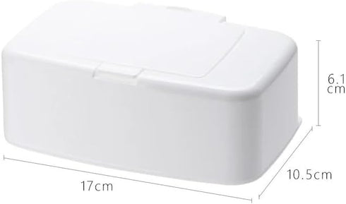 SylvanFactory Wet Tissue Box Wipes Dispenser Portable Cotton Swab Storage for Car Home Office Desktop Organizer Tissue