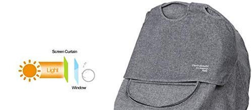 Manito Melange Infant Car Seat Weather Shield Universal-Fit, Clear Window, Windproof, Water-Repellent, Premium Baby Car
