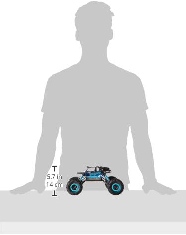 NKOK Mean Machines 1:16 RC Rock Crawler Venom, Blue, 2.4GHz, Pistol Grip Full Function Controller