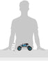 NKOK Mean Machines 1:16 RC Rock Crawler Venom, Blue, 2.4GHz, Pistol Grip Full Function Controller