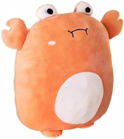 Grafingy 16 Inch Crab Stuffed Animal Plush Pillow, Kawaii Plushies Toy Throw Pillow for Room Decor, Kids Birthday