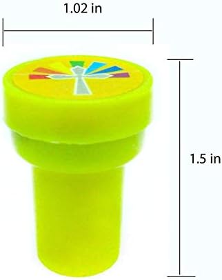 Tiny Mills 24 Pcs He Lives Jesus Stampers, Kids Easter Egg Fillers, Basket Stuffers, VBS Prizes