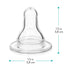 8 6 Pack,Clear,6 Count (Pack 1) Evenflo Feeding Classic BPA-Free Silicone Fast Flow Nipples - Months+