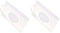 Cauaoa 2Pcs White Baby Wipe Holder Case - Waterproof Travel Container for Wet