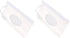 Cauaoa 2Pcs White Baby Wipe Holder Case - Waterproof Travel Container for Wet