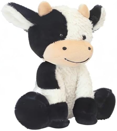 NatureMan 9 inches Cow Stuffed Animal Simulation Soft Plush Cute Cow Doll for Boys Girls Great Birthday Gift