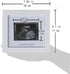 IHEIPYE Baby Sonogram Photo Frame - Ultrasound Picture Frame for Expecting Parents, Baby Showers, Nursery Decor (Silver