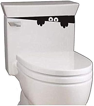 POPIGIST 3pcs Combo Washroom Room WC Toilet Seat Stickers Put ME Down Monster Smiley Face Wall Art Decal Sticker Funny