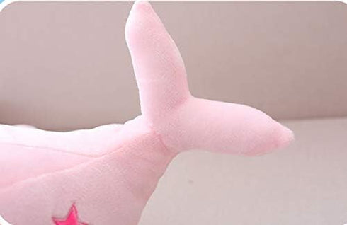Cute Pink Narwhal Stuffed Animal Plush Toy, Adorable Soft Whale Plushies for Babies, Kids, Toddlers