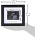 IHEIPYE Baby Sonogram Photo Frame, 1st Ultrasound Picture Frame, Gift for Expecting Parents, Silver Text