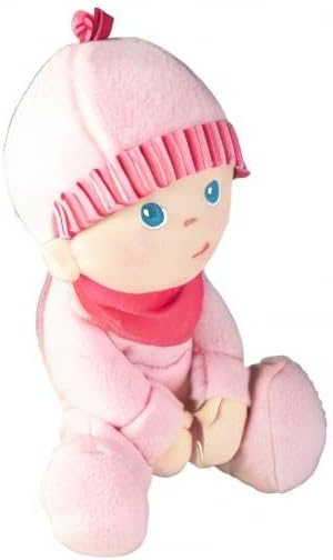 HABA Doll Snug Up Luisa, 8" My First Baby Doll, Machine Washable & Safe for Birth & Up