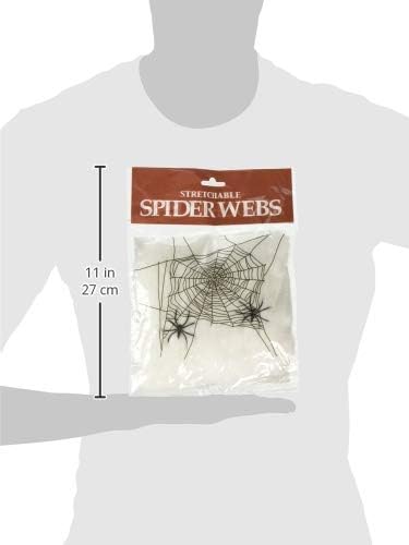 HALLOWEEN SPIDER WEBS & WEBBING - 3 Pack with Spiders for Decoration