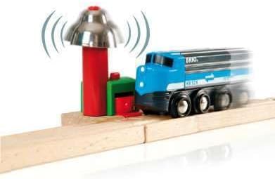 Sets, 3 Brio Magnetic Bell Signal, Green - Accessory for Toy Train Ages and Up