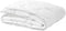 Generic Quilted Crib Duvet Insert White Comforter with Gray Trim Soft Breathable Lightweight