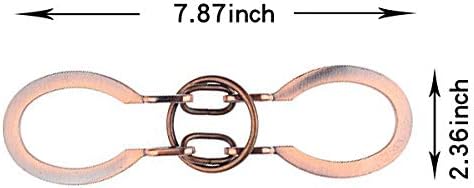 SHUYUE Classical Metal Horseshoe Puzzle Traditional Brain Teaser Puzzles Jigsaw Toy (Bronze, Normal)