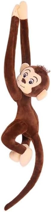 Long Arm Hanging Monkey Stuffed Animals - Curtain Monkey Plush Toy Birthday Gift (24 Inch)