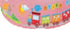 Judaica Place Set Childrens' Wash Cup Plastic Designed with Multicolor Train (Pink)