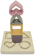 Baby Step Beige Silicone Shape Sorter Puzzle - Montessori Educational Toy for Toddlers 6-24 Months - Enhances Fine