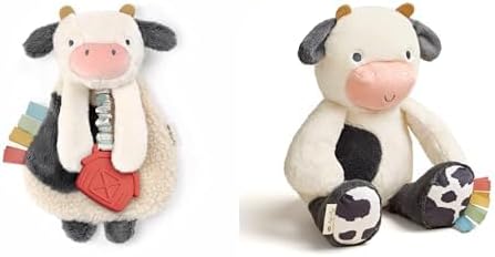 Itzy Ritzy Cow Plush Bundle - Includes Cow Lovey with Teether & Cow Plush