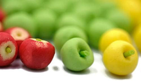 1shopforyou 20 no.1 Realistic Fake Fruit Artificial Lifelike Mix Apple pcs Dollhouse Miniatures Food Kitchen