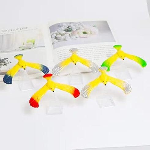 8 Pcs Balancing Bird Gravity Bird Set - Nostalgic Pyramid Balance Eagle for Halloween Christmas (Random Color)