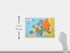 Painless Learning Educational Placemats - Europe, Asia and Africa Maps Set, Non Slip Washable