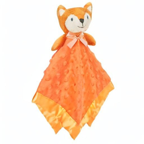 Pro Goleem Fox Security Blanket, Orange Soft Baby Lovey Unisex Snuggle Toy Stuffed Animal for Newborns