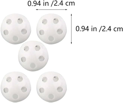 10Pcs White Rattle Balls Inserts for Rattle Box Repair, Noise Maker Insert for Dolls and Plush Rings
