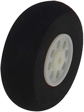 Bettomshin RC Airplane Wheels, 4Pcs 1.97inch Dia Tire and Wheel Sets, Aircraft Foam Wheel Replacement for DIY RC Model